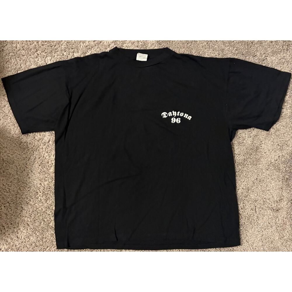 90s Caribbean Dream Daytona Beach Bike Week 96 T-Shirt Mens Black Moto - 2XL